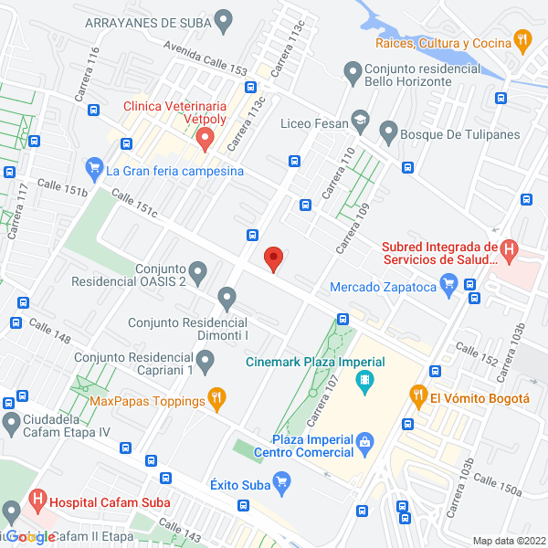Mapa de Pa'Amanecer Parranda Vallenata