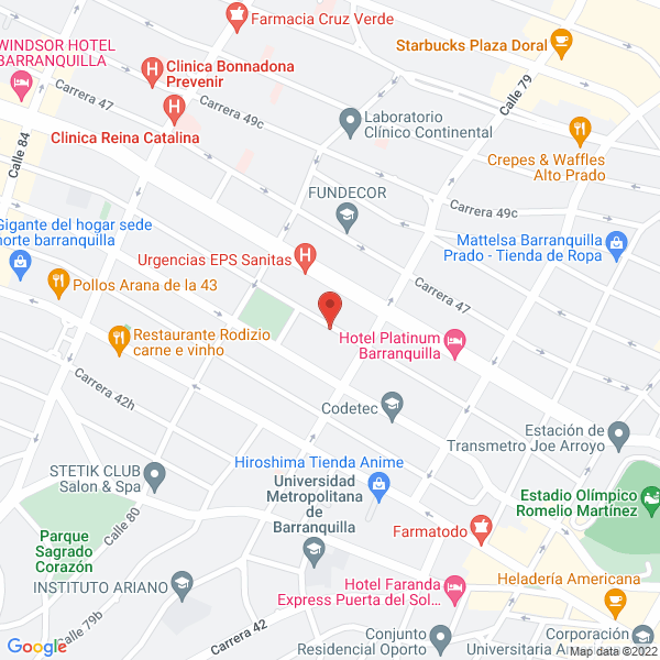 Map of Paisajes