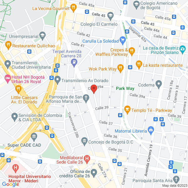 Mapa de Palmy Distribuciones Ltda.