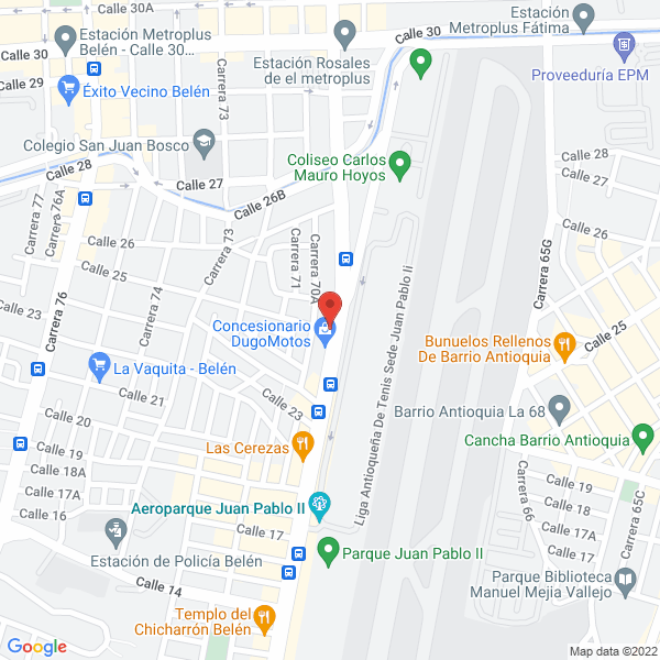 Mapa de Panadecol Panaderos De Colombia Ltda