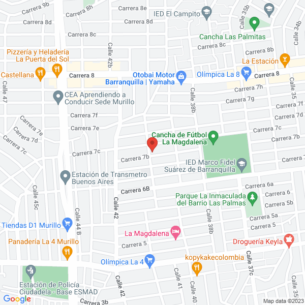 Map of Mercadito La Cabanita