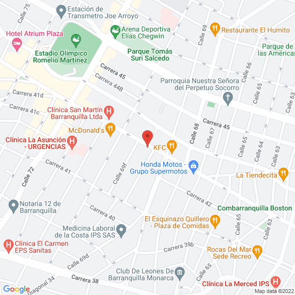 Map of Pdental Laboratorio Dental
