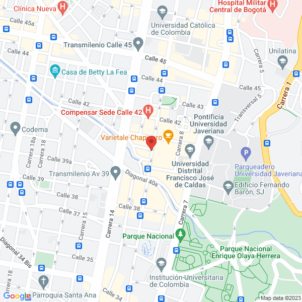 Mapa de Pedro Chaparro Psicólogos Asociados Ltda.