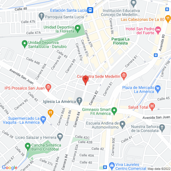 Mapa de Pegoser S.A.S