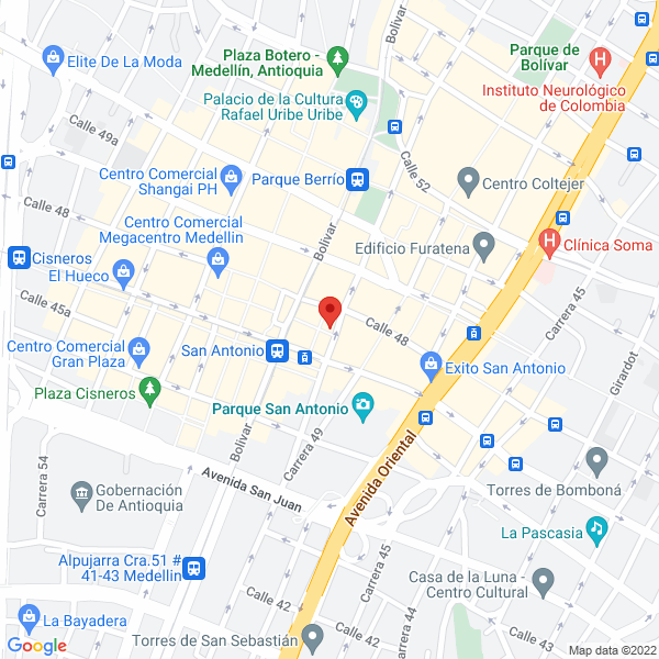 Mapa de Peletería Milán