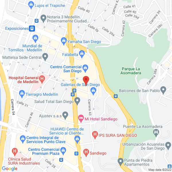 Mapa de Peluquería Jaime A. Zamudio