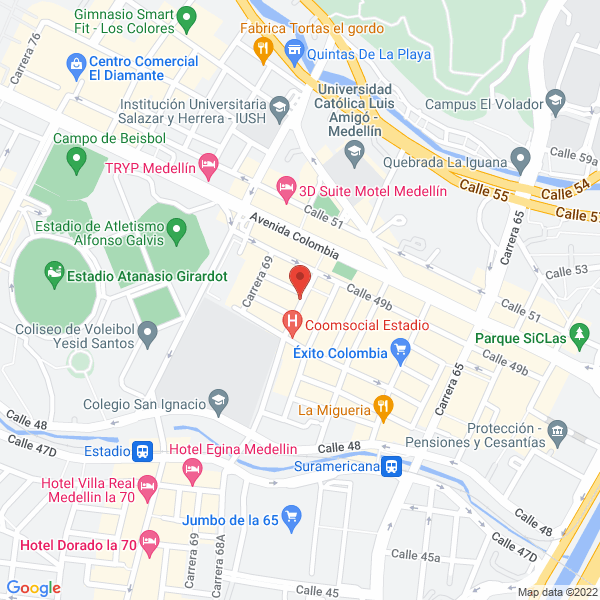 Mapa de Manantiales Hogar Del Adulto Mayor Ltda.