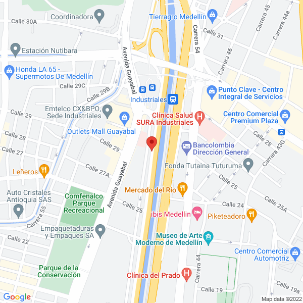 Mapa de Paquetex S.A.