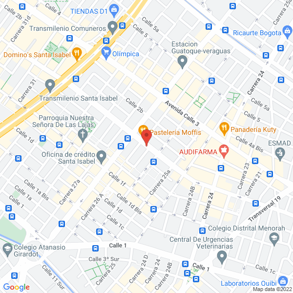 Mapa de Perfiles Estructurales De Colombia Ltda.