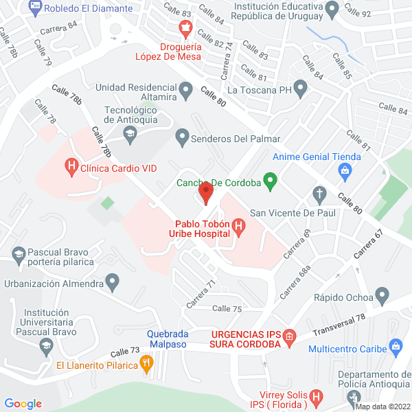 Mapa de Perfumeeria California