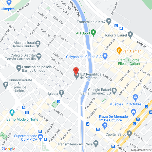 Mapa de Pescadería Martínez Martelo Y Cía. S.A.S.