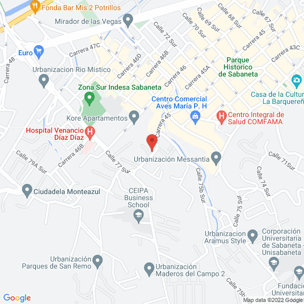Mapa de Pesquera El Coral