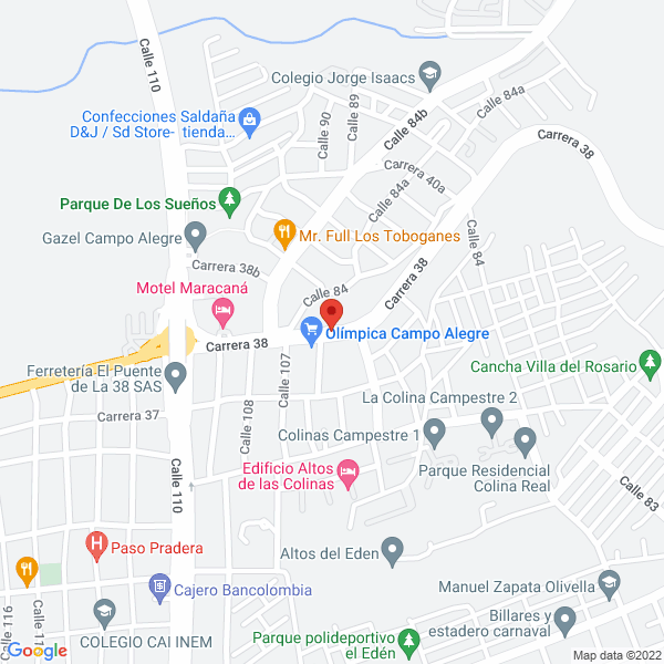 Map of Motel Cesar'S Palace