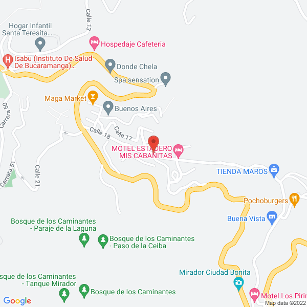 Map of Motel El Paraiso