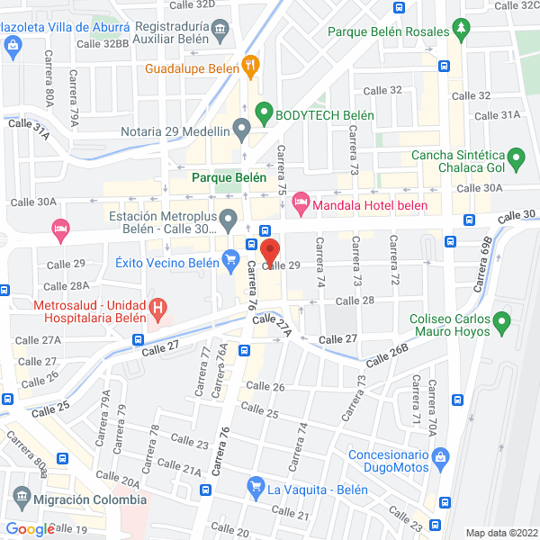Mapa de Motoroom Honda Belén