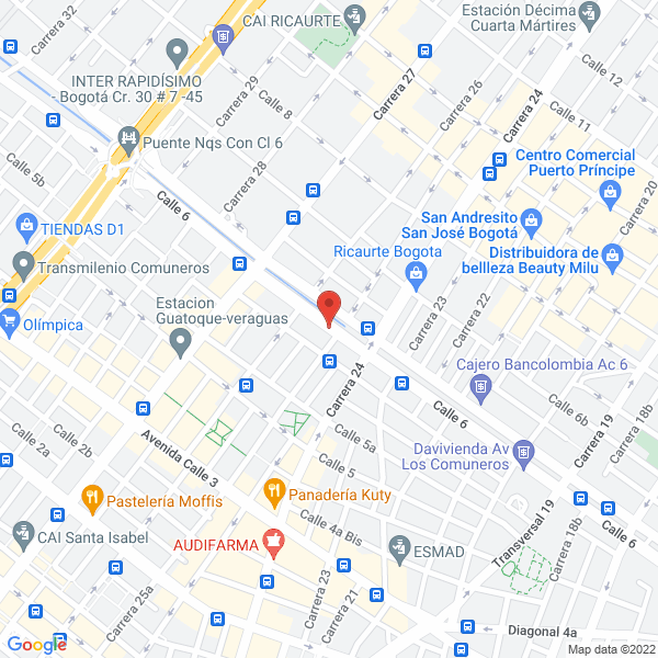 Mapa de Mtp Cajas Automáticas S.A.S.