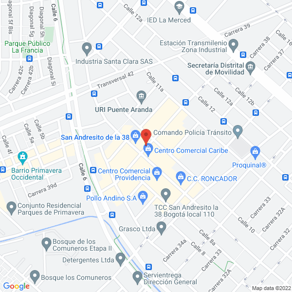 Mapa de Refriacrílicos