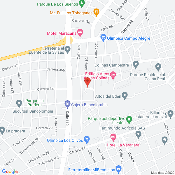 Map of Performance Caribe S.A.S.