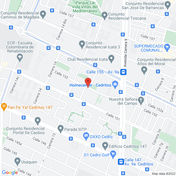 Mapa de Representaciones Hermon Ltda.