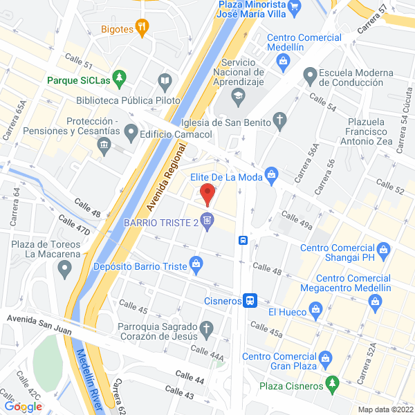 Mapa de Representaciones Restrepo Ltda.
