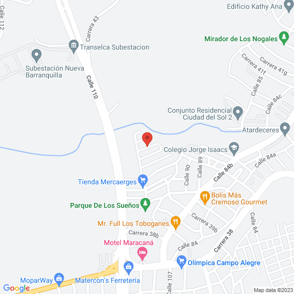 Map of Representaciones Ventas Y Suministros De La Cos
