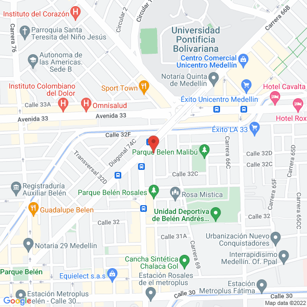 Mapa de Multicarnes San Gabriel