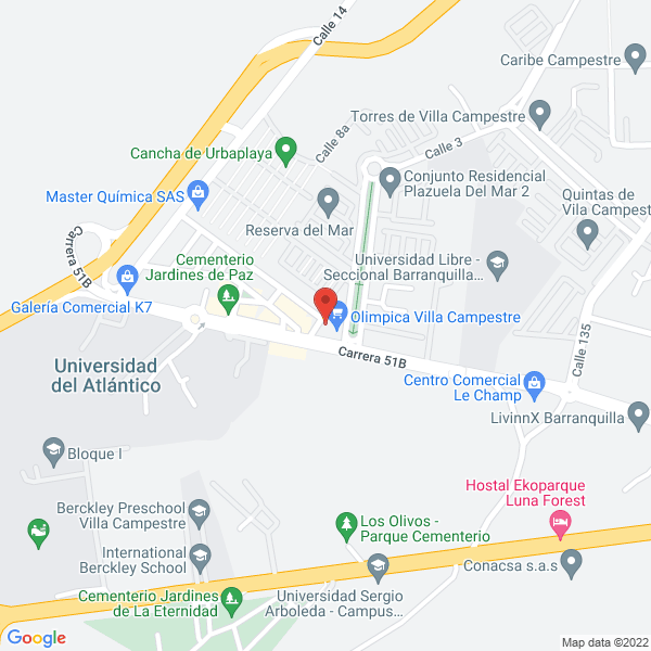 Map of Multimateriales Del Country