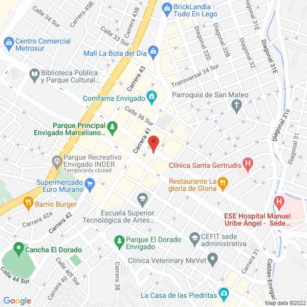Mapa de Prendería Luz