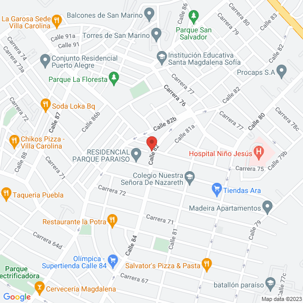 Map of Portaccio & Diseños Constratistas Interventoría