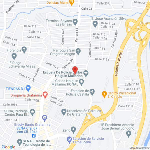 Mapa de Pollos A La Broasty Boyaca