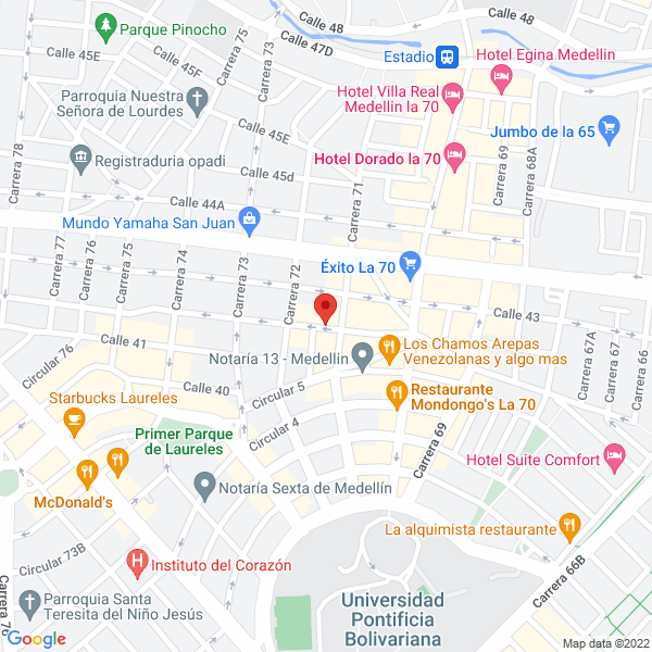 Mapa de Restaurante Pomod'Oro