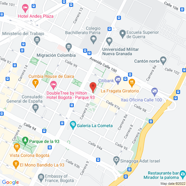 Mapa de Optime Consulting Andina S.A.S.