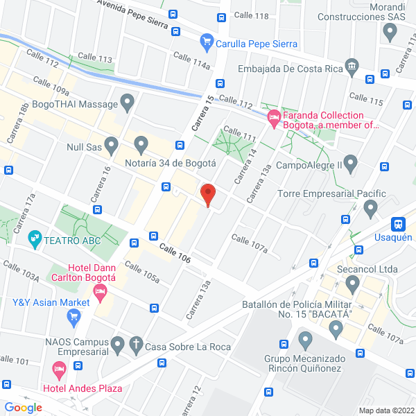 Mapa de Ordóñez De Mutiz Bellarmida
