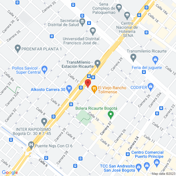 Mapa de Plantas Y Bobinados Ltda.