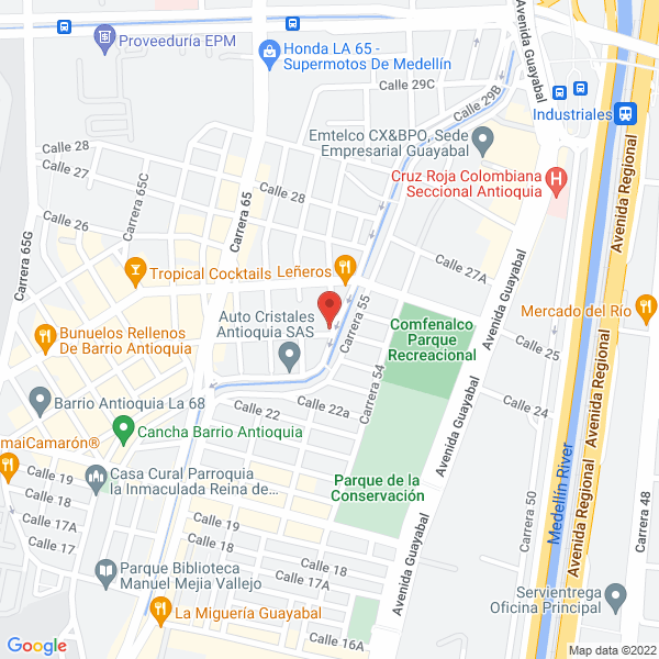 Mapa de Plasticos A.B.C Ltda