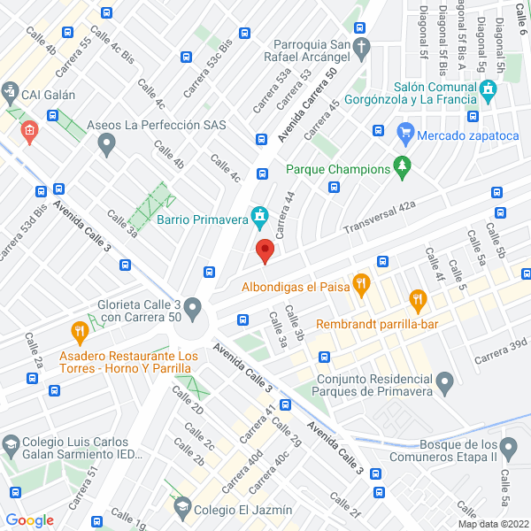 Mapa de Plásticos Arias Ltda.