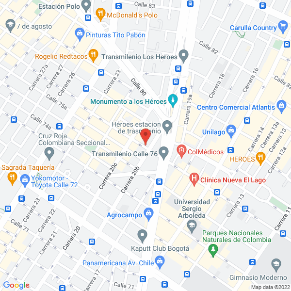 Mapa de Miraflex S.A.S.