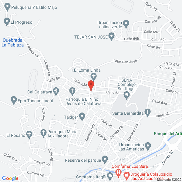 Mapa de Panadería Y Salsamentaria Patio Bonito