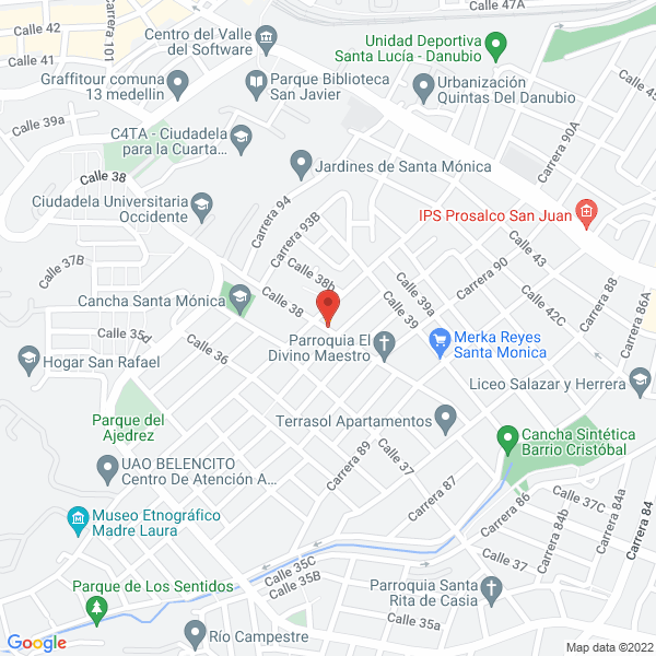 Mapa de Panadería Giovanny González