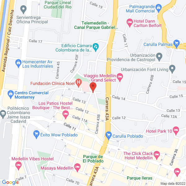 Mapa de Inmobiliaria Área Nueva S.A.S.