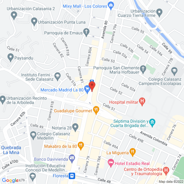 Mapa de Inmobiliaria Santillana Ltda.