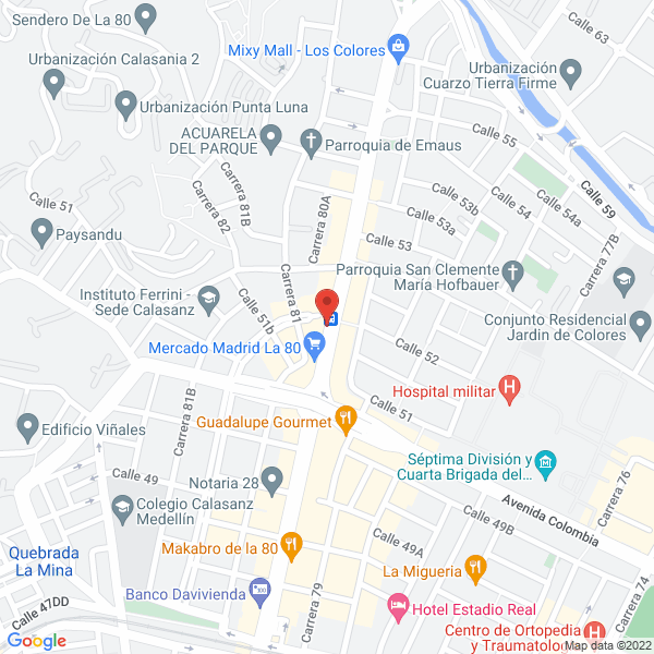 Mapa de Droguería Hiperdescuentos