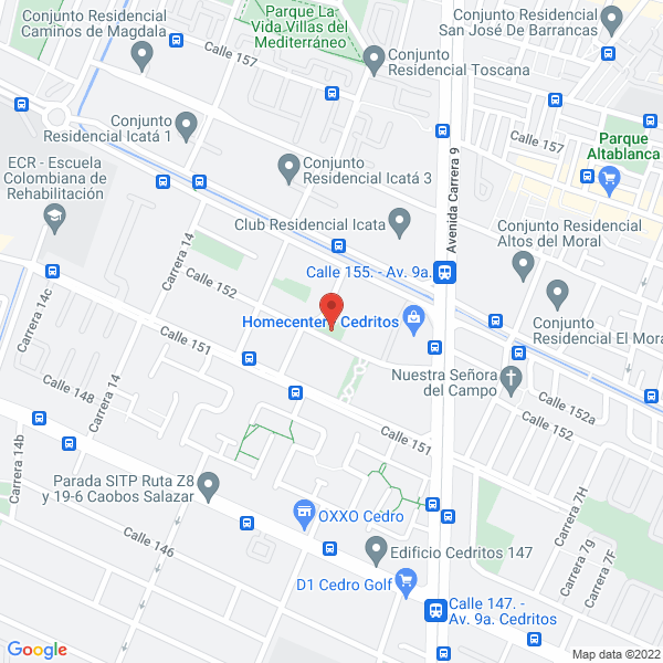 Mapa de A M H Ingeniería Ltda.