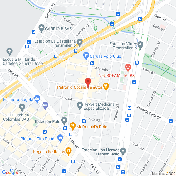 Mapa de A V Y R Audiovisuales