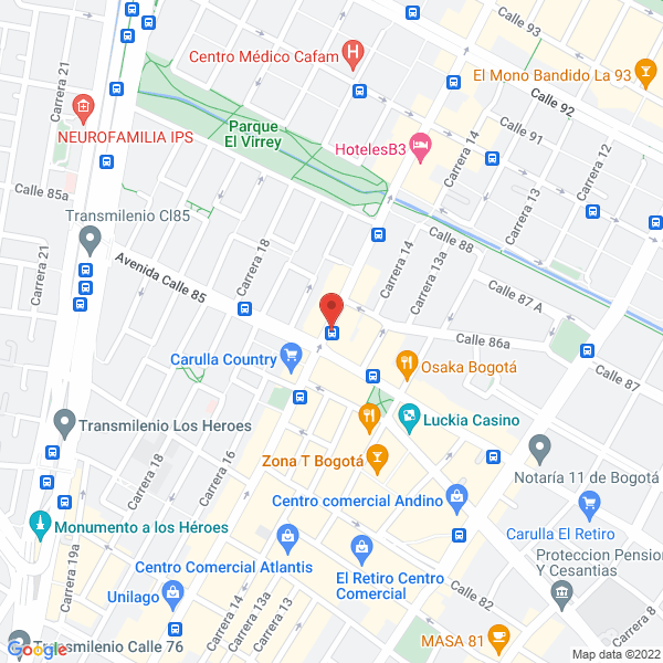 Mapa de A Y A Consultores Ltda.