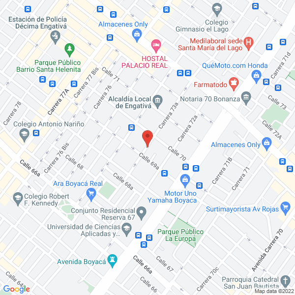 Mapa de A Y R Universal S.A.S.