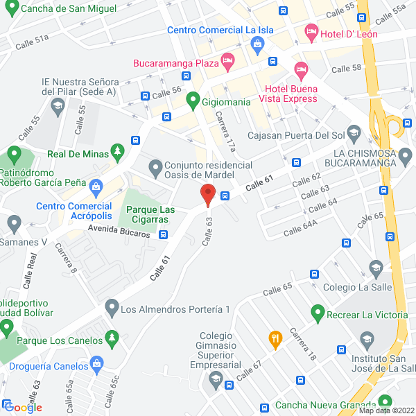 Map of A Disfrutar Agrupación Vallenata Jorge Mora