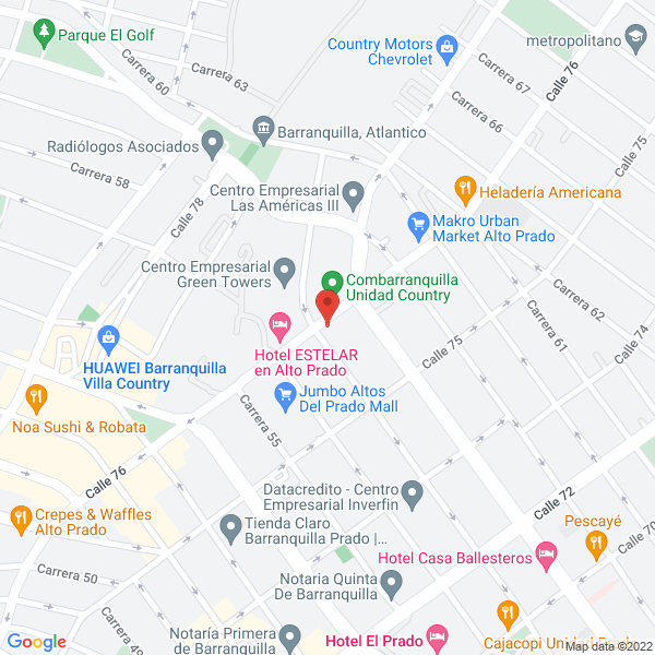 Map of A&B Equipos Unidos S.A.