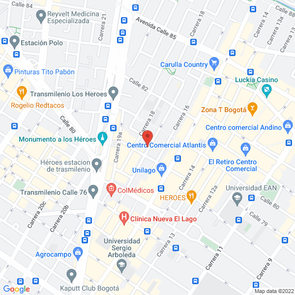 Mapa de A&V Express S.A.