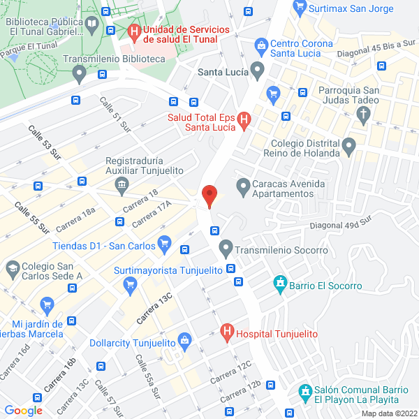 Mapa de Academia De Kung Fu Ushu Hapkido Y Yoga Misión Santificar La Tierra